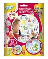 Totum raamstickers Fairy Tales 16 x 21 cm junior 4 vellen