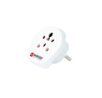 SKROSS | 1.500217-E | India Israël Denemarken naar Europa | Internationale reisadapter - Spanning en vermogen: 100V - 1600W / 250V - 4000W - Bescherming tegen elektrische schokken
