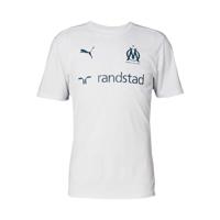 PUMA Olympique de Marseille trainingsshirt voor heren M White Ocean Tropic Blue