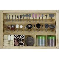 Basetech 1220977 Universele schuur-/doorslijp-/polijstset 100-delig Schacht-Ø 3.2 mm 1 stuk(s)