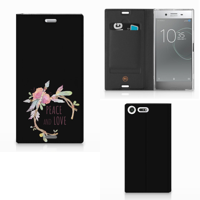 Sony Xperia XZ Premium Magnet Case Boho Text