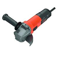 Black+Decker Haakse slijper BEG110 (750 watt, 115 mm, schijfø, met 3-posities extra handgreep, zachte start, voor alle standaard snijden, slijpen en voorbewerken, incl. accessoires), zwart/oranje