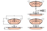 Remblokkenset, schijfrem TRW, u.a. für Seat, VW, Skoda, Audi - thumbnail