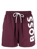 BOSS short de bain à logo imprimé - Violet - thumbnail