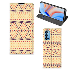 OPPO Reno4 Pro 5G Hoesje met Magneet Aztec Yellow