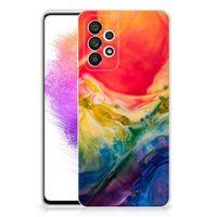 Hoesje maken Samsung Galaxy A73 5G Watercolor Dark