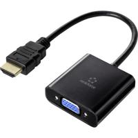 Renkforce RF-4531578 HDMI-kabel HDMI / VGA Adapterkabel HDMI-A-stekker, VGA-bus 15-polig 0.15 m Zwart Afgeschermd (dubbel) - thumbnail