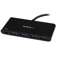 StarTech.com HB30C4AFPD interface hub USB 3.2 Gen 1 (3.1 Gen 1) Type-C 5000 Mbit/s Zwart - thumbnail