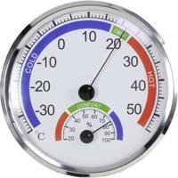 Thermo- en hygrometer Zilver - thumbnail