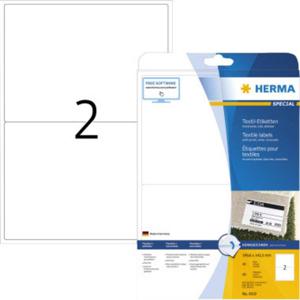 Herma 4519 Naametiketten 199.6 x 143.5 mm Acetaatzijde Wit 40 stuk(s) Weer verwijderbaar Laser (zwart/wit), Kopiëren (zwart/wit), Laser (kleur), Kopiëren