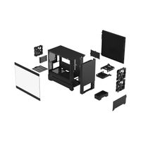 Fractal Design Pop Mini Silent Black TG Clear Tint tower behuizing Window-Kit - thumbnail