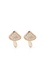 Sydney Evan puce d'oreille Mushroom en or 14ct ornée de diamants