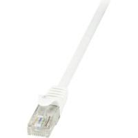 LogiLink CP2071U RJ45 Netwerkkabel, patchkabel CAT 6 U/UTP 5.00 m Wit Snagless 1 stuk(s) - thumbnail