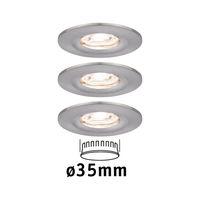 Paulmann 94301 EBL Nova mini Coin LED-inbouwlamp Set van 3 stuks 4 W IJzer - thumbnail