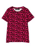 Versace Kids t-shirt en coton à logo imprimé - Rose - thumbnail