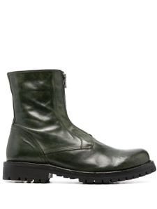 Officine Creative bottines en cuir à fermeture zippée - Vert