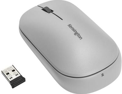 Kensington SureTrack - Muis - optisch - 4 knoppen - draadloos - 2.4 GHz, Bluetooth 3.0, Bluetooth 5.0 LE - USB draadloze ontvanger Kensington SureTrack - Muis - optisch - 4 knoppen - draadloos - 2.4 GHz, Bluetooth 3.0, Bluetooth 5.0 LE - USB draadloze ontvanger
