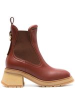 Moncler bottines chelsea Gigi 70 mm - Marron