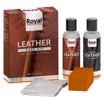 Royal Furniture care leather onderhoudsset wax & oil