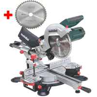 Metabo Afkortzaag KGS 254 M met trekfunctie | met 2e zaagblad - 690828000 - thumbnail