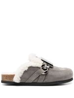 JW Anderson mocassins en daim à boucles - Gris - thumbnail