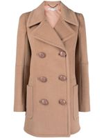 Stella McCartney manteau croisé en laine - Tons neutres