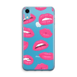 Bite my lip: iPhone XR Transparant Hoesje