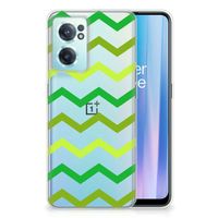 OnePlus Nord CE 2 5G TPU bumper Zigzag Groen