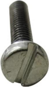 TOOLCRAFT 104278 Cilinderschroeven M5 12 mm Sleuf DIN 84 Staal Galvanisch verzinkt 200 stuk(s)