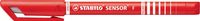 STABILO SENSOR fineliner, 0,3 mm, rood