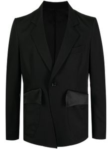 sulvam blazer à simple boutonnage - Noir