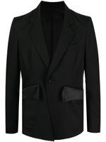 sulvam blazer à simple boutonnage - Noir