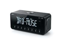 Muse Klokradio DAB+ FM PLL, Bluetooth, Dual alarm, (M-196 DBT) LCD-scherm, achtergrondverlichting, klok, alarm, zoemer, sluimeren, slaapfunctie, antenne, AUX-IN, USB-opladen, batterijback-up,