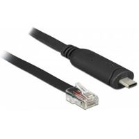 Delock 63912 Adapter USB 2.0 Type-C male > 1 x Serieel RS-232 RJ45 male 2,0 m zwart - thumbnail