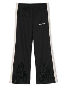 Palm Angels Kids pantalon de jogging à strass - Noir