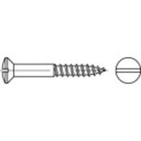 TOOLCRAFT TO-5446194 Bolverzonken houtschroeven 3.5 mm 12 mm Sleuf DIN 95 Messing 200 stuk(s)