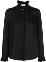 Claudie Pierlot chemise en crêpe à volants - Noir