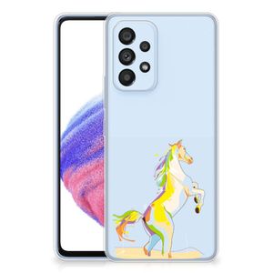 Samsung Galaxy A53 5G Telefoonhoesje met Naam Horse Color