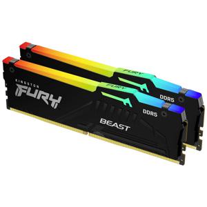 Kingston FURY Beast RGB Werkgeheugenset voor PC DDR5 64 GB 2 x 32 GB Non-ECC 6000 MHz 288-pins DIMM CL36 KF560C36BBEAK2-64