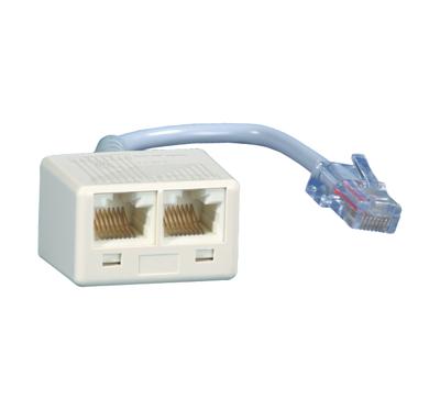 WE 8-2xWE T8 0,1m - Adapter RJ45 8(8) / 2x RJ45 8(8) WE 8-2xWE T8 0,1m WE 8-2xWE T8 0,1m - Adapter RJ45 8(8) / 2x RJ45 8(8) WE 8-2xWE T8 0,1m
