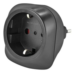 Ansmann 1250-0035 netstekker adapter Type L (IT) Type C (Europlug) Zwart