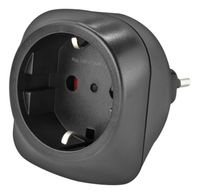 Ansmann 1250-0035 netstekker adapter Type L (IT) Type C (Europlug) Zwart - thumbnail