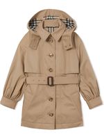 Burberry Kids trench à capuche détachable - Tons neutres - thumbnail