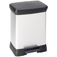 Curver DECO Bin 240642 Afvalbak 30 l (b x h x d) 390 x 510 x 290 mm Zilver, Zwart 1 stuk(s) - thumbnail