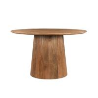 Livingfurn - Eetkamertafel Salvator 130cm - Mangohout