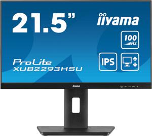 Iiyama ProLite LED-monitor Energielabel E (A - G) 54.6 cm (21.5 inch) 1920 x 1080 Pixel 16:9 1 ms HDMI, DisplayPort, Hoofdtelefoon (3.5 mm jackplug), USB 2.0