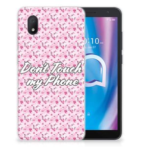 Alcatel 1B (2020) Silicone-hoesje Flowers Pink DTMP