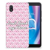 Alcatel 1B (2020) Silicone-hoesje Flowers Pink DTMP