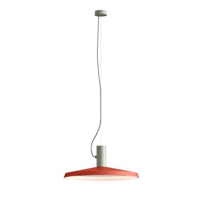 Wever & Ducre - Roomor 1.0 Shade 4.0 Hanglamp Grijs / Rood