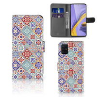 Samsung Galaxy A51 Bookcase Tiles Color - thumbnail